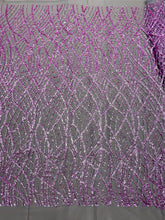 Dantela Couture Pudra cu Model Liniar, cu Margele si Paiete