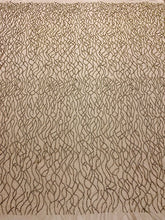 Dantela Couture Auriu Antic cu Siraguri din Margele