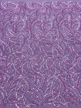 Dantela Couture Pudra cu Model Geometric, Margele si Paiete