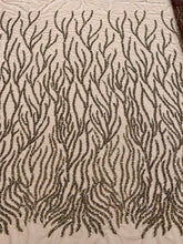 Dantela Couture Auriu Antic Siraguri, cu Margele si Paiete