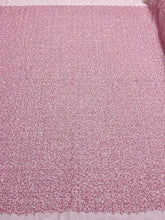 Dantela Couture rózsaszín általános mintával, gyöngyökkel és flitterekkel