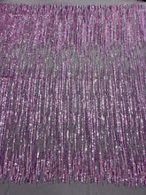 Dantela Couture Pudra cu Model Liniar, cu Margele si Paiete