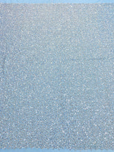 Dantela Couture Argintie pe Tulle Bleu cu Model General, cu Margele si Paiete