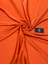 Szatén Rugalmas Selymes Prémium Égett Narancs