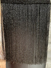 Fekete Üveggyöngy Bojtok - 40 cm hosszú