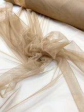 Tulle Elastic Nude Inchis - 1.5 m Latime