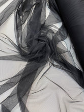 Tulle Elastic Negru - 1.5 m Latime
