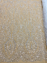 Dantela Couture Diamond Model Geometric, cu Margele si Paiete