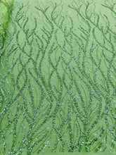 Dantela Couture Fistic cu Siraguri, Margele si Paiete