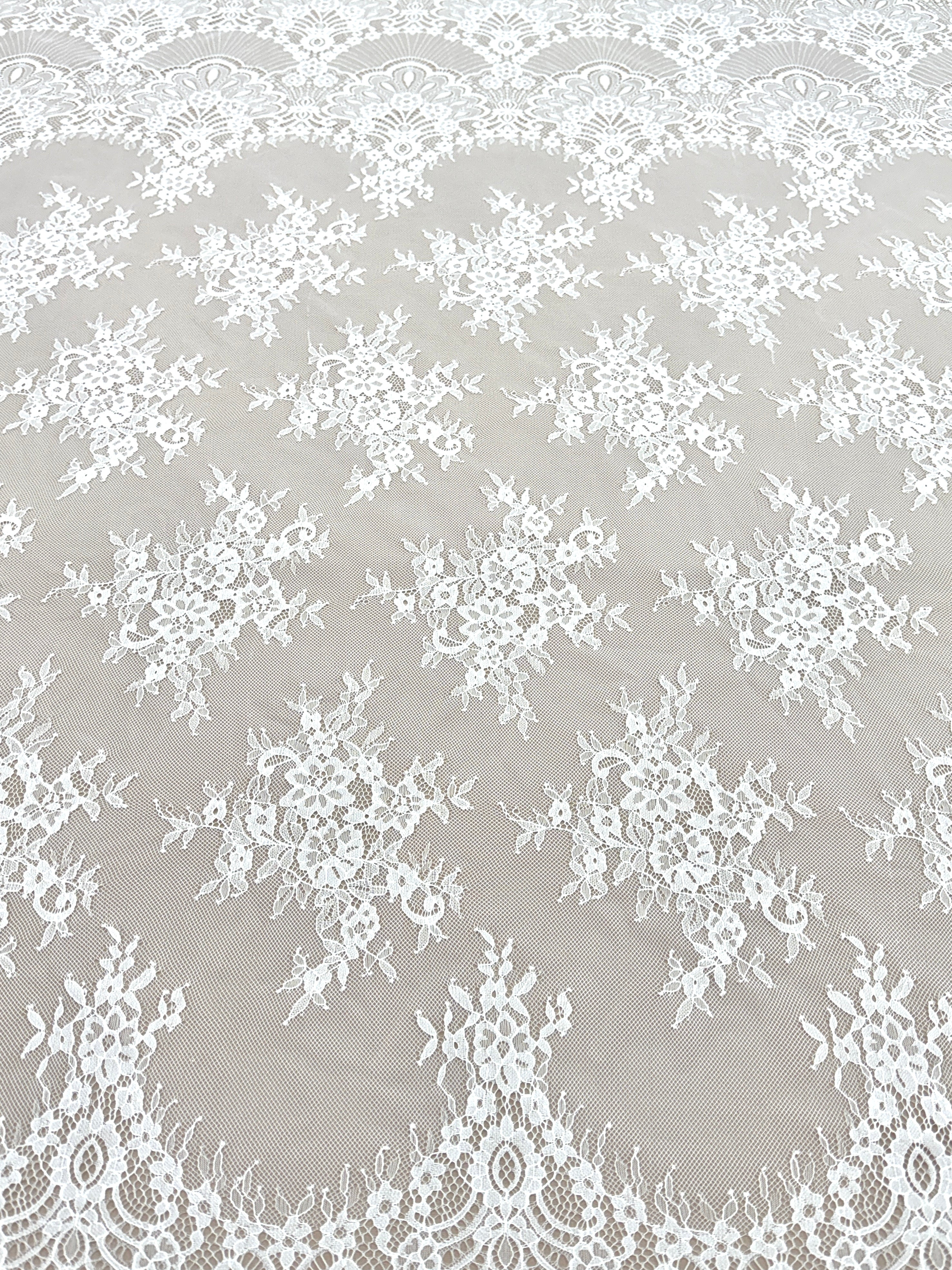 Dantela Chantilly Ivory - Cupon 3 m