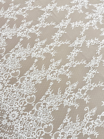 Dantela Chantilly Ivory - Cupon 3 m