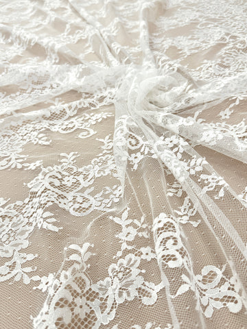 Dantela Chantilly Ivory - Cupon 3 m