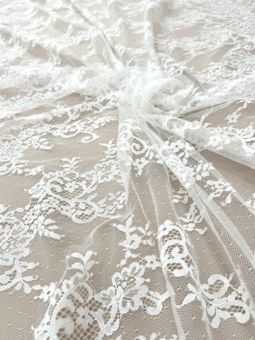 Dantela Chantilly Ivory - Cupon 3 m