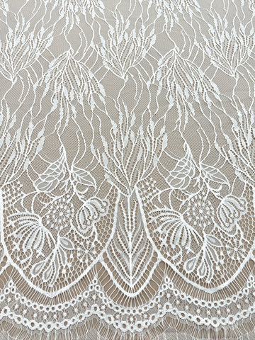 Dantelă Chantilly Ivory - Cupon 3 m