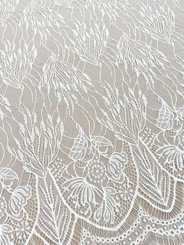 Dantelă Chantilly Ivory - Cupon 3 m