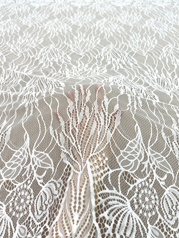 Dantelă Chantilly Ivory - Cupon 3 m