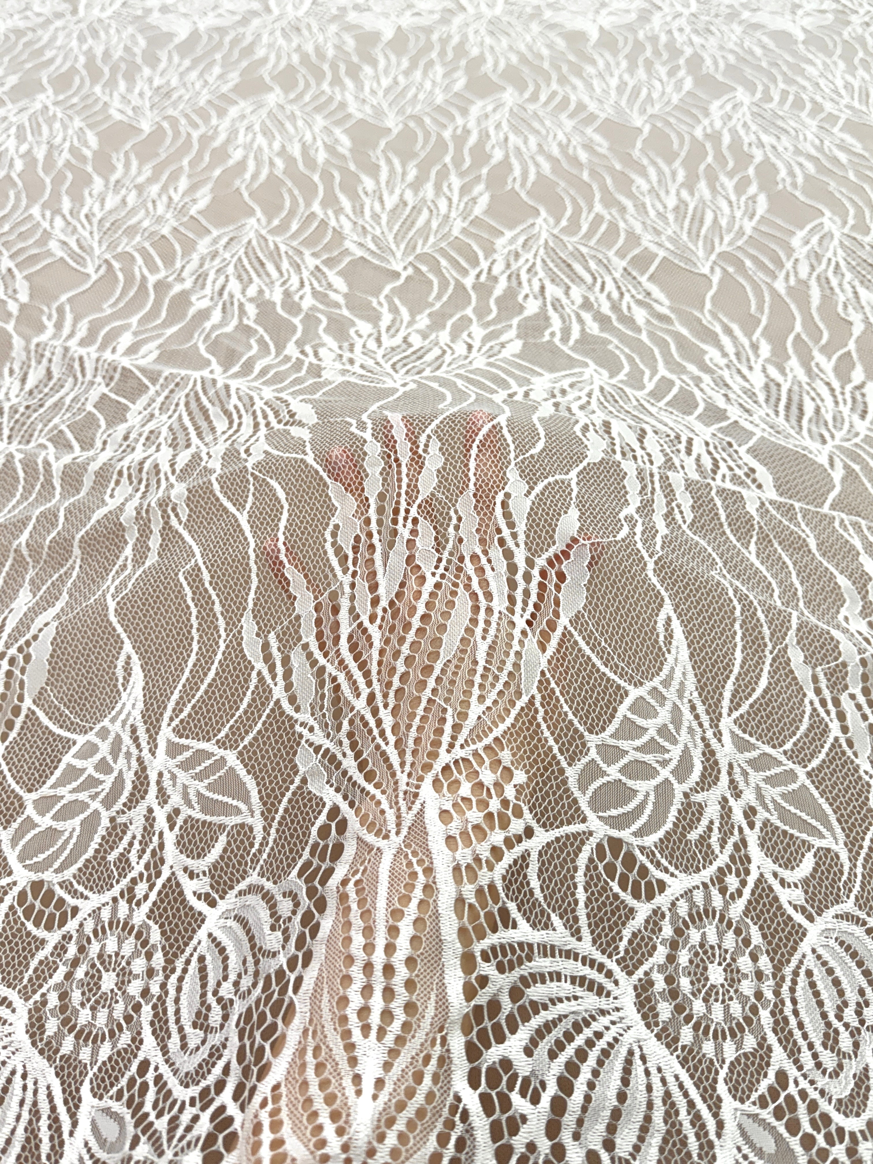 Chantilly csipke Ivory - 3 m kupon