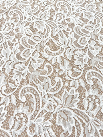 Dantela Chantilly Ivory - Cupon 3 m