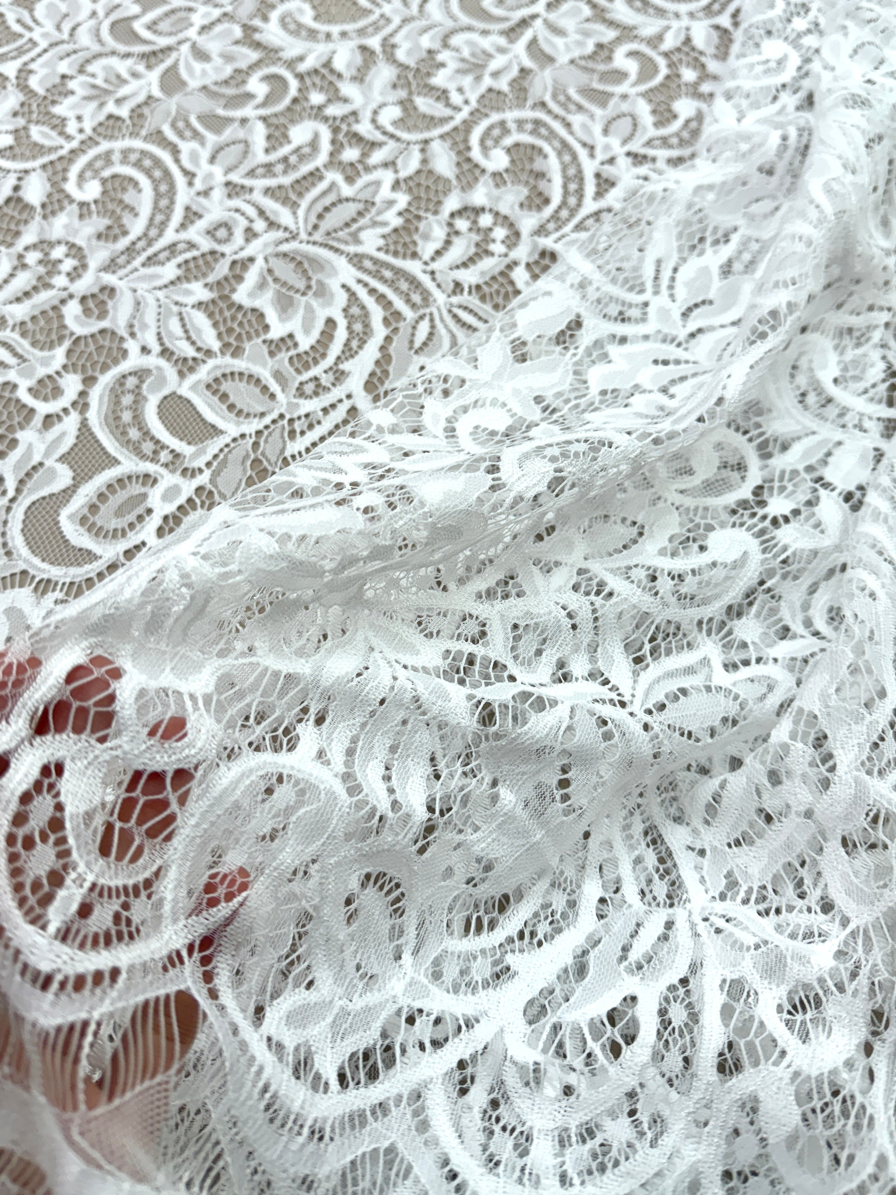 Dantela Chantilly Ivory - Cupon 3 m