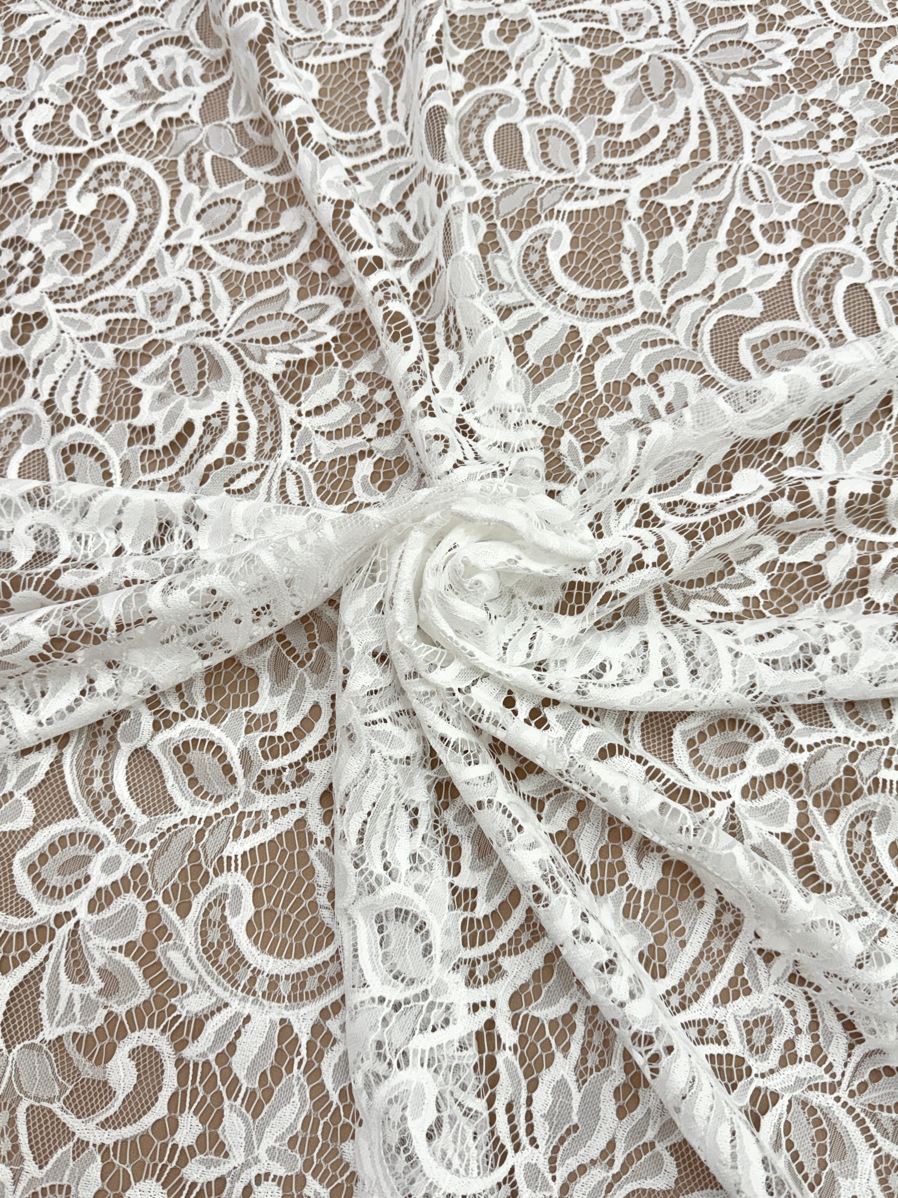 Dantela Chantilly Ivory - Cupon 3 m