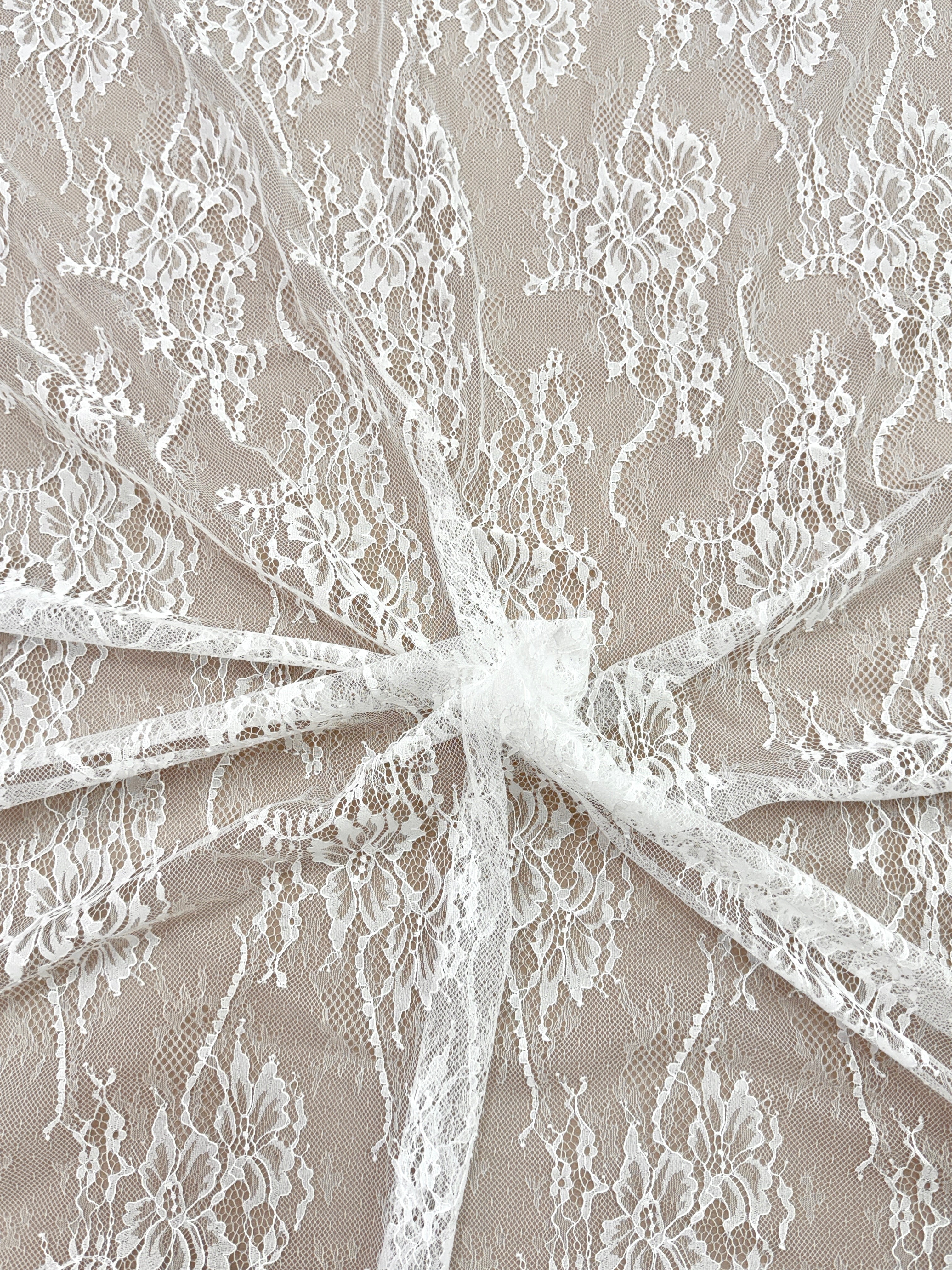 Dantela Chantilly Ivory - Cupon 3 m