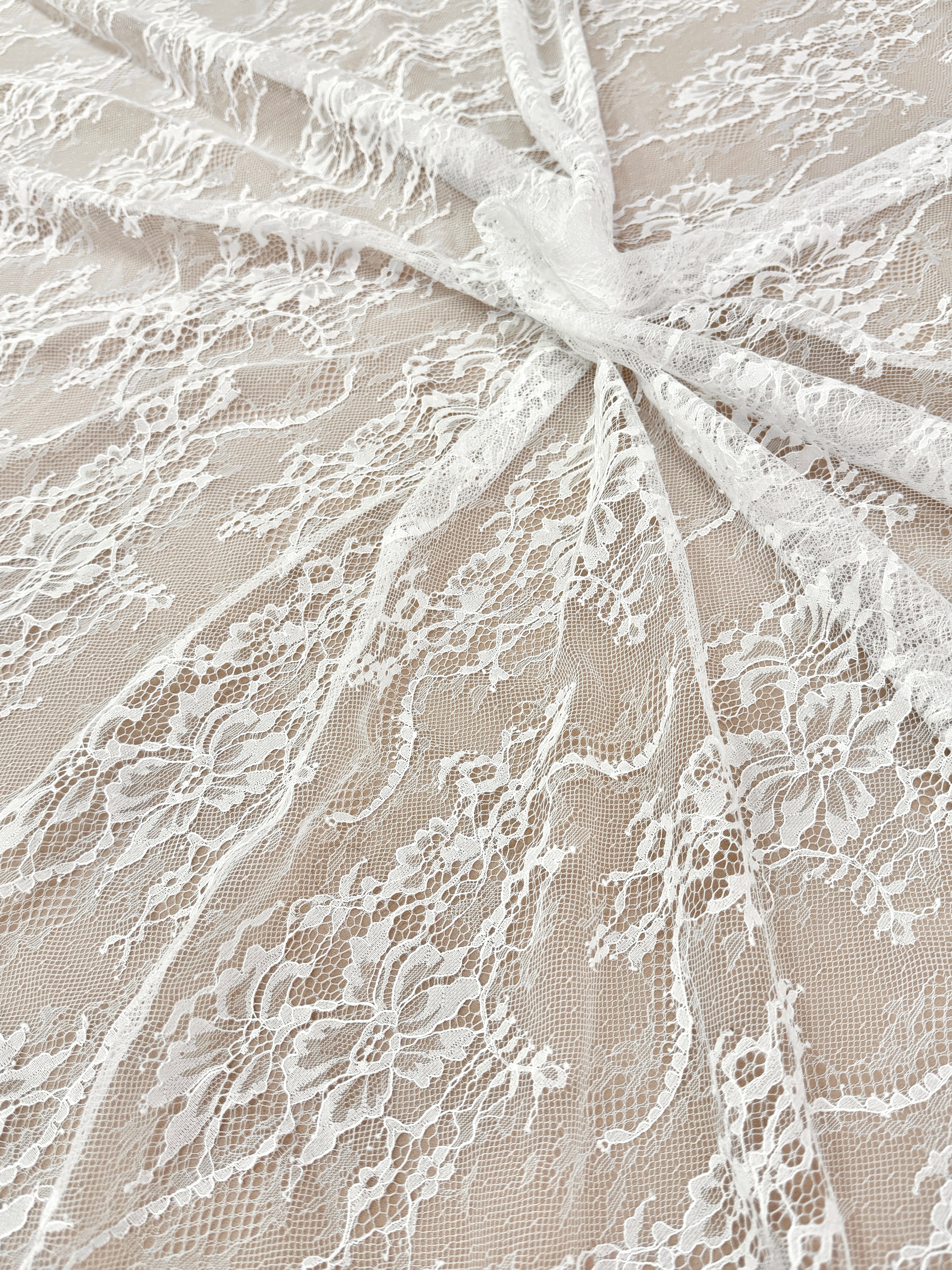 Dantela Chantilly Ivory - Cupon 3 m