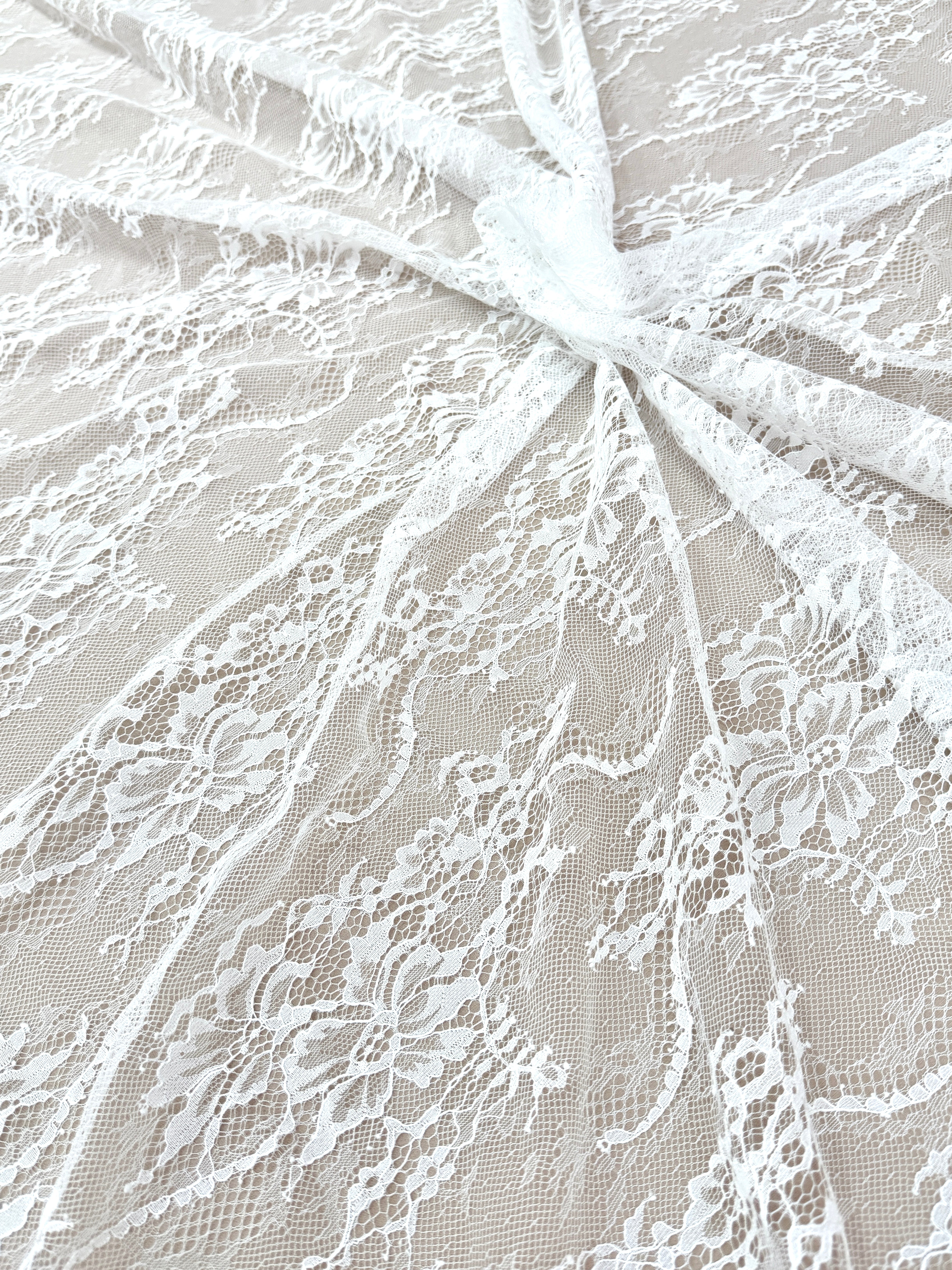 Dantela Chantilly Ivory - Cupon 3 m