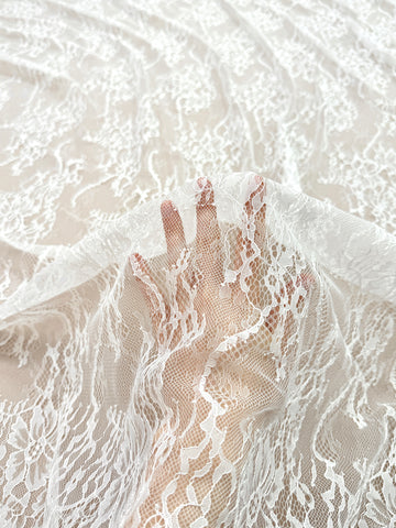 Dantela Chantilly Ivory - Cupon 3 m