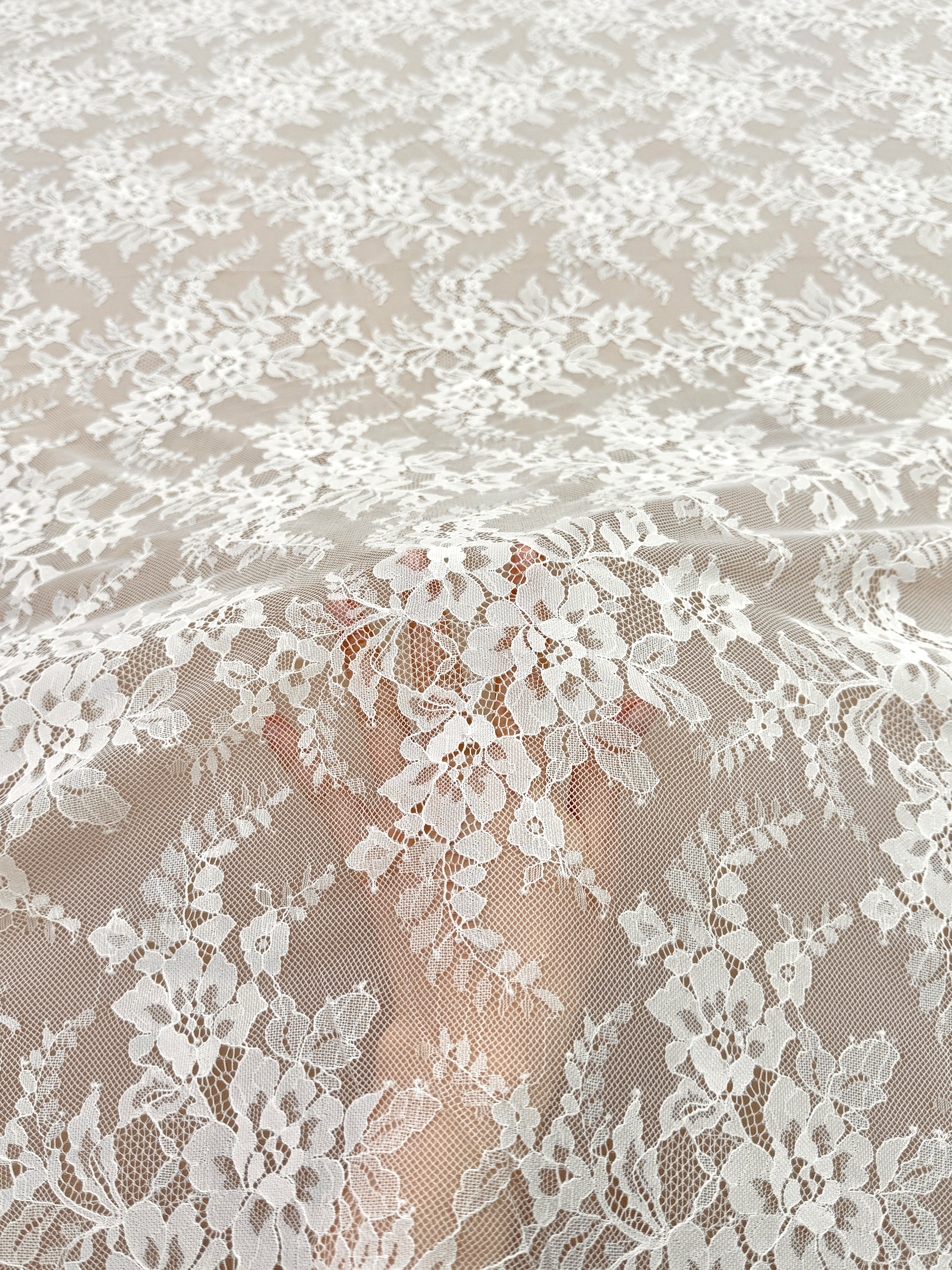 Dantela Chantilly Ivory - Cupon 3 m