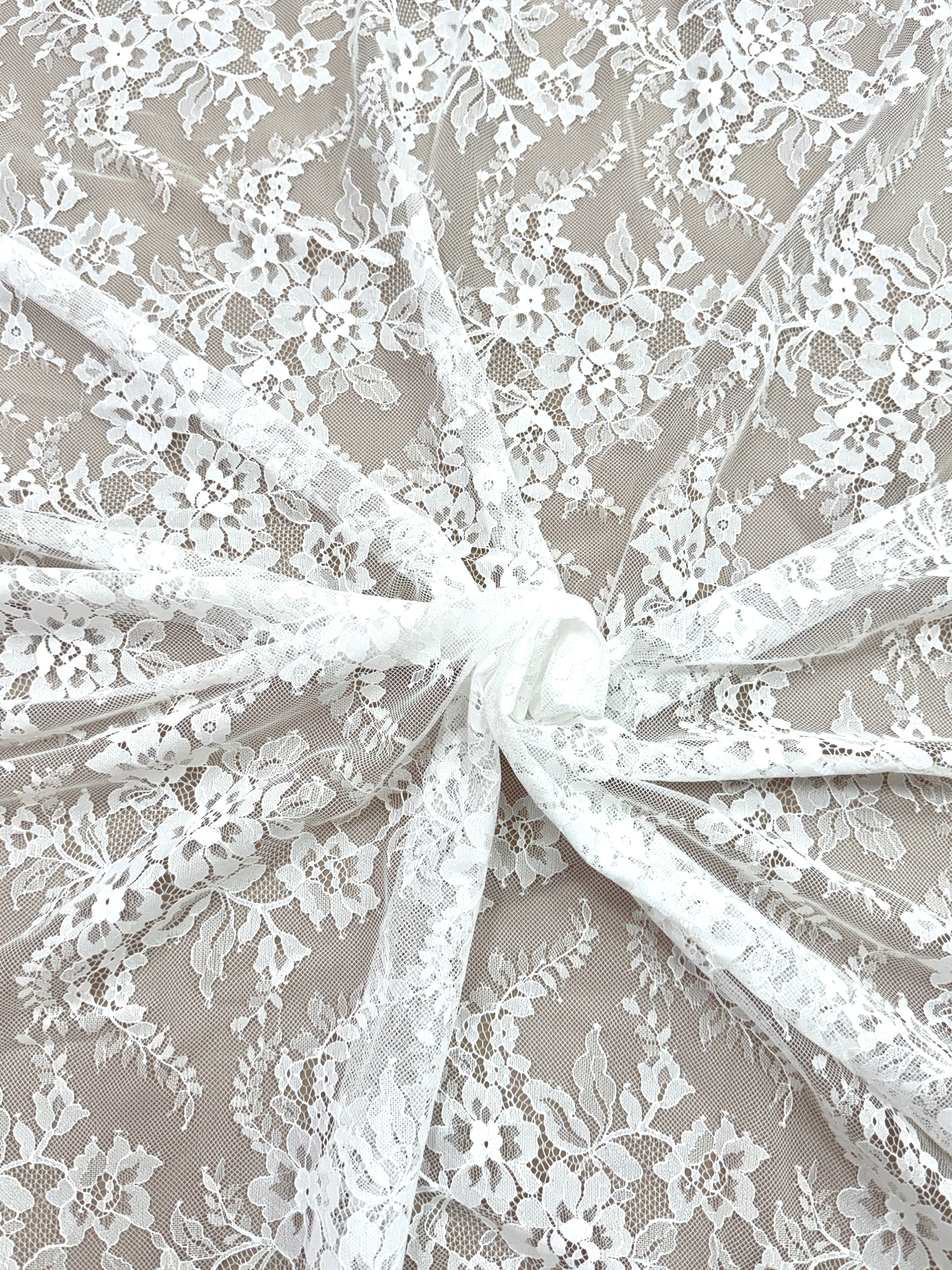 Dantela Chantilly Ivory - Cupon 3 m