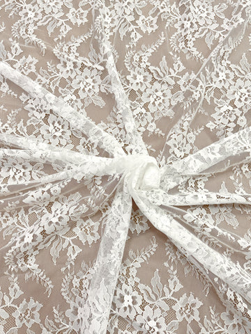 Dantela Chantilly Ivory - Cupon 3 m