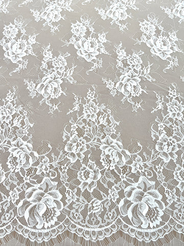 Dantela Chantilly Ivory - Cupon 3 m