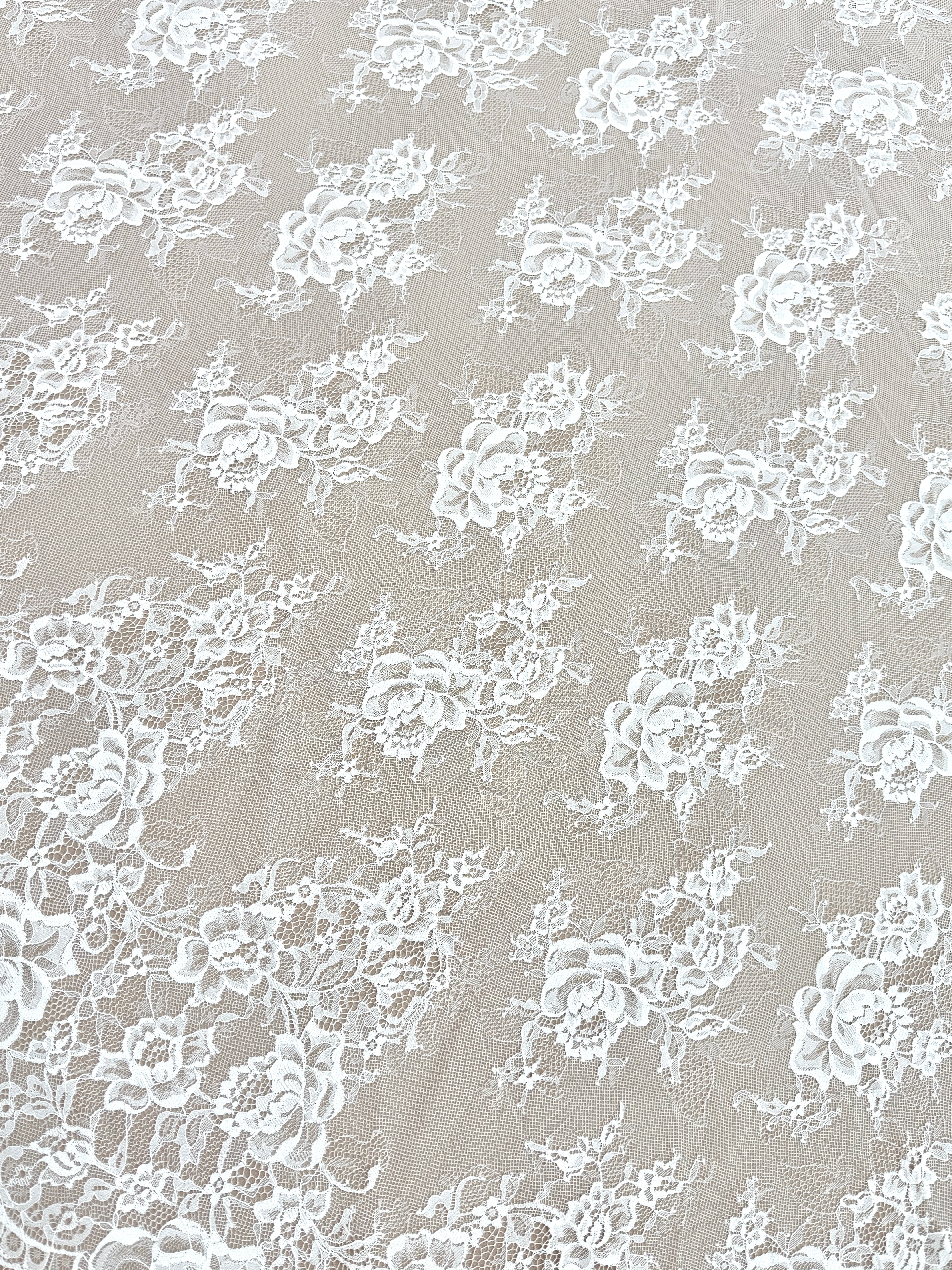 Dantela Chantilly Ivory - Cupon 3 m