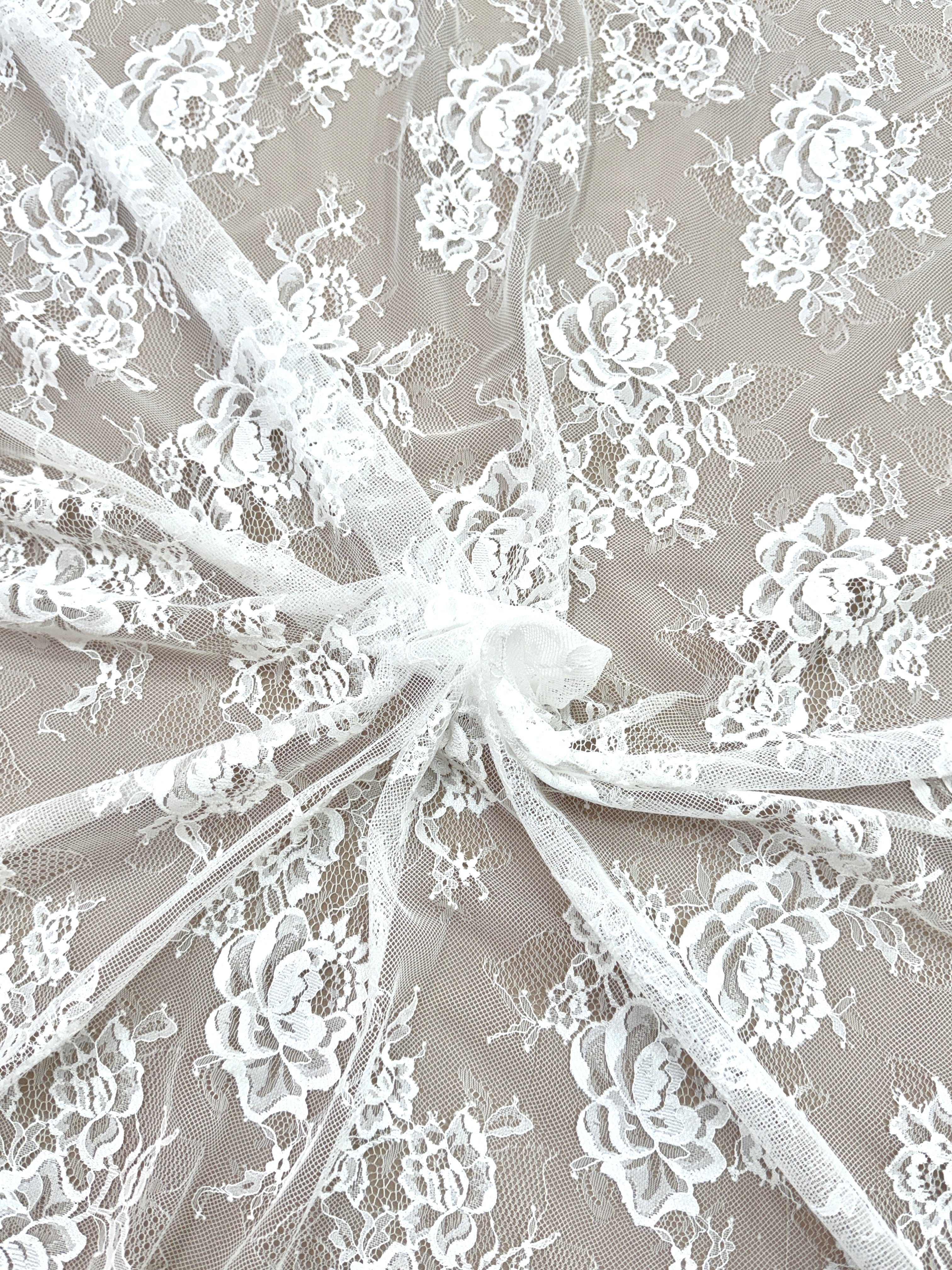 Dantela Chantilly Ivory - Cupon 3 m