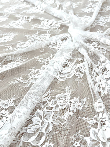 Dantela Chantilly Ivory - Cupon 3 m