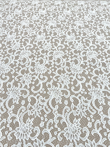 Dantelă Chantilly Ivory - Cupon 3 m