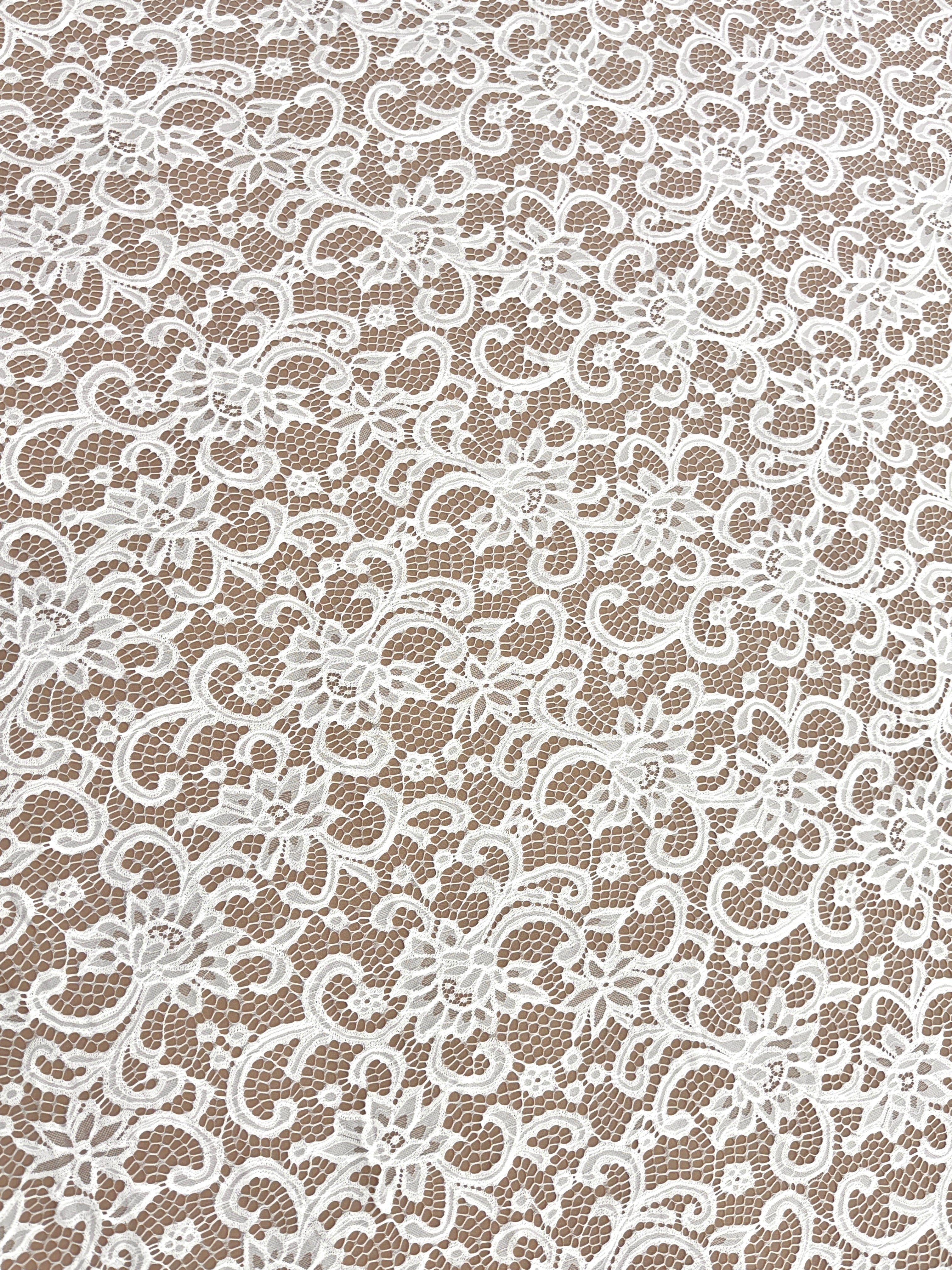 Dantelă Chantilly Ivory - Cupon 3 m