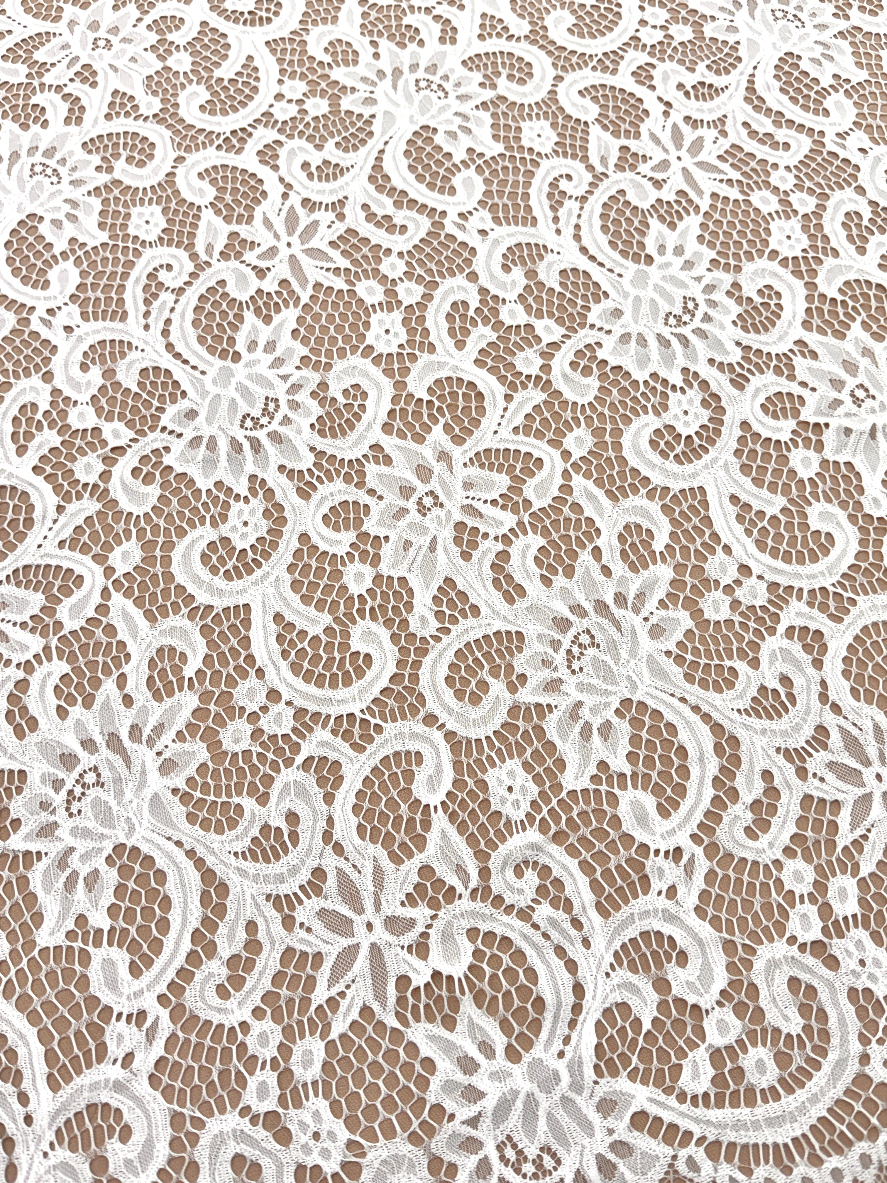 Dantelă Chantilly Ivory - Cupon 3 m