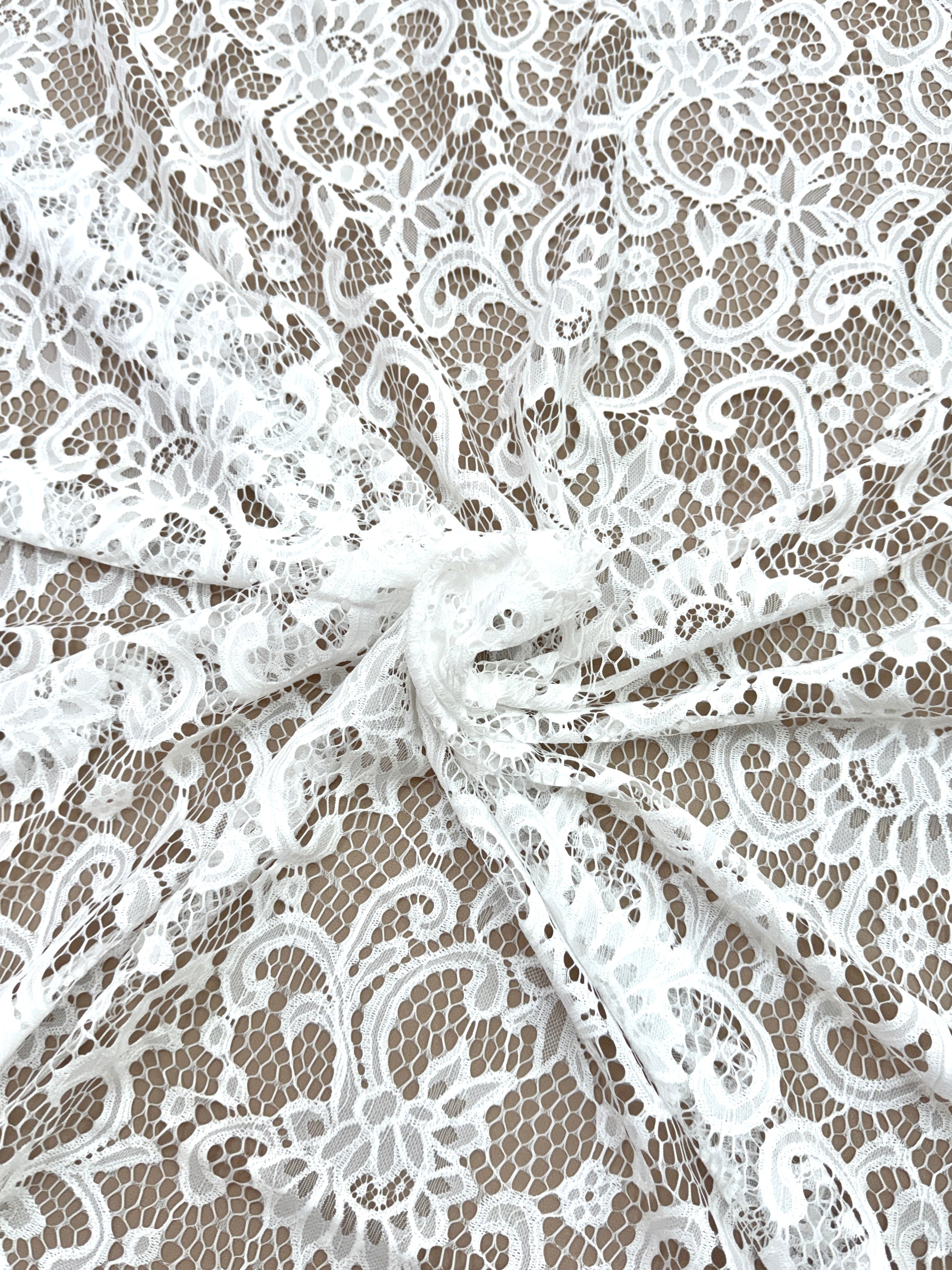 Dantelă Chantilly Ivory - Cupon 3 m