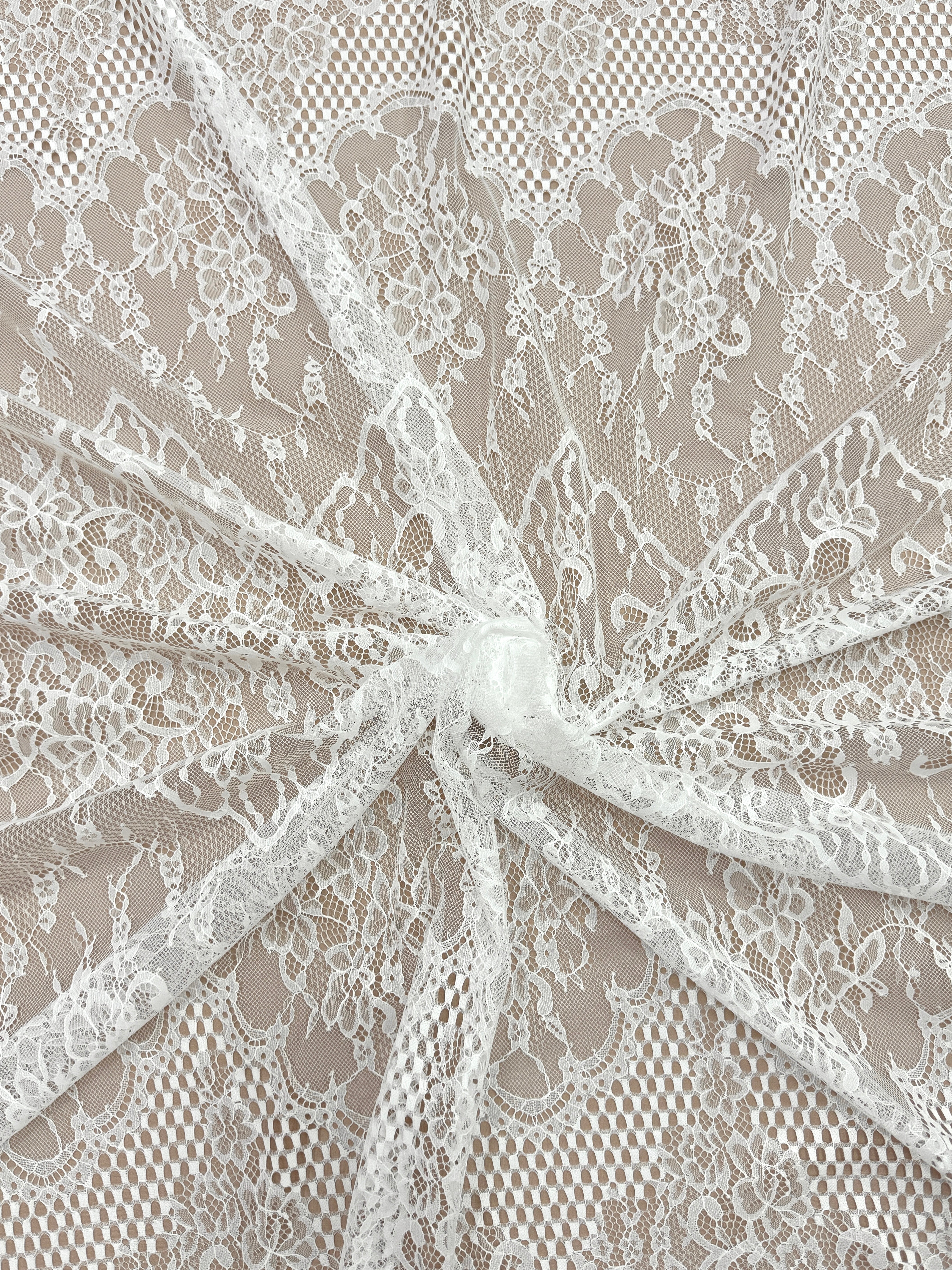 Dantela Chantilly Ivory - Cupon 3 m