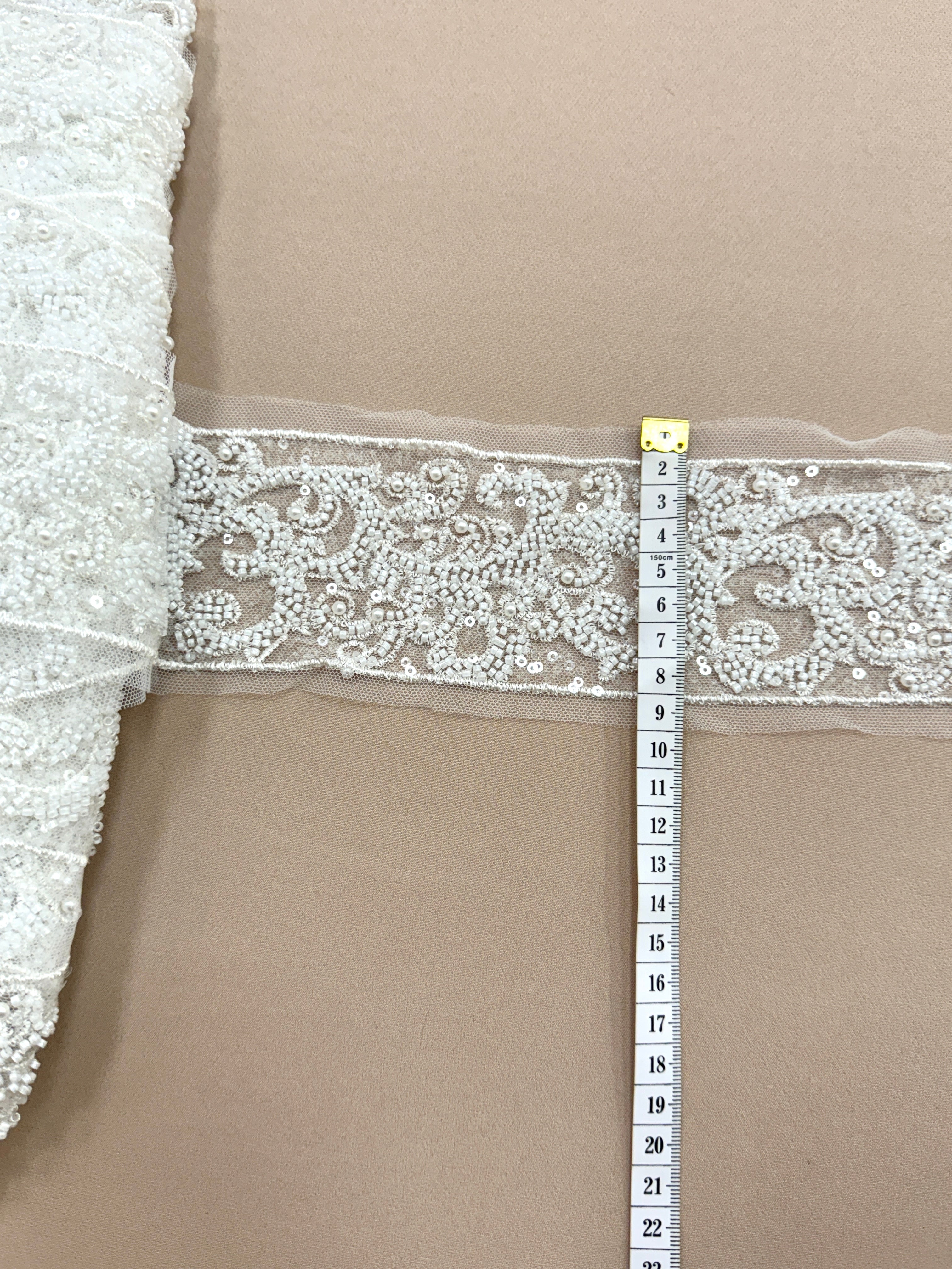 Brau Ivory cu Margele, Perle Si Paiete