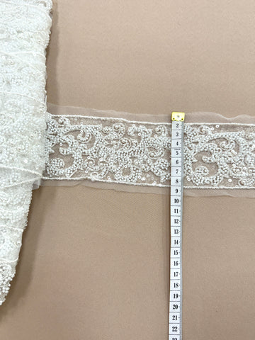 Brau Ivory cu Margele, Perle Si Paiete