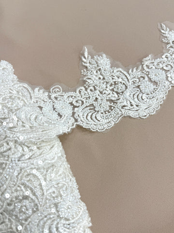 Brau Ivory cu Margele, Perle Si Paiete