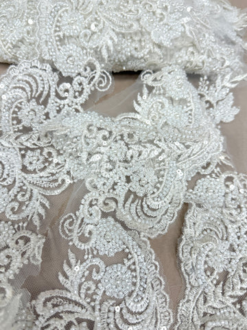 Brau Ivory cu Margele, Perle Si Paiete