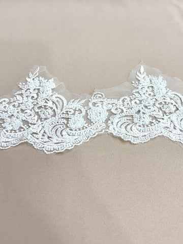 Brau Ivory cu Margele, Perle Si Paiete