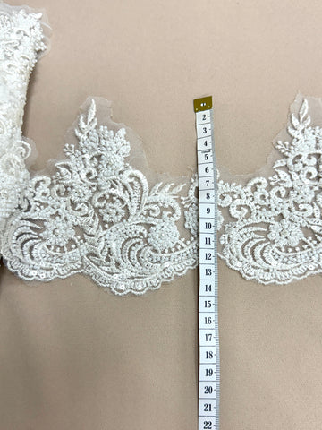 Brau Ivory cu Margele, Perle Si Paiete