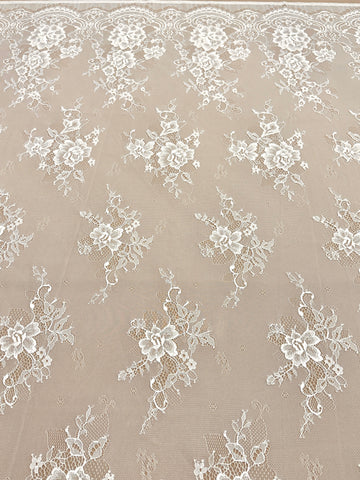Dantela Chantilly Ivory - Cupon 3 m