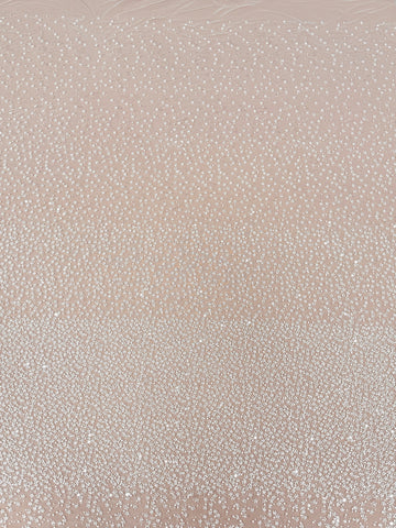 Dantela Couture Ivory in Degrade, cu Perle, Margele si Paiete