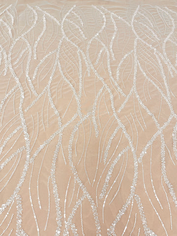 Couture Diamond Lace with Beads and Sequins