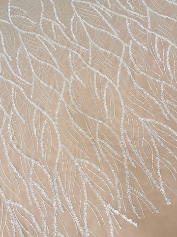 Couture Diamond Lace with Beads and Sequins